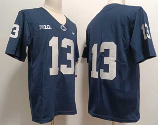 Men's NCAA College Penn State Nittany Lions #13 Kaytron Allen Football Nike Stitched Jersey Navy (1)