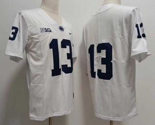 Men's NCAA College Penn State Nittany Lions #13 Kaytron Allen Football Nike Stitched Jersey White (1)