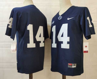 Men's NCAA College Penn State Nittany Lions #14 Sean Clifford Football Nike Stitched Jersey Navy (1)