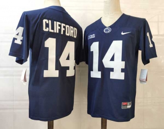 Men's NCAA College Penn State Nittany Lions #14 Sean Clifford Football Nike Stitched Jersey Navy (2)