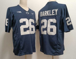 Men's NCAA College Penn State Nittany Lions #26 Saquon Barkley Football Nike Stitched Jersey Navy (3)