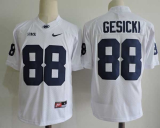 Men's NCAA College Penn State Nittany Lions #88 Mike Gesicki Football Nike Stitched Jersey White (2)