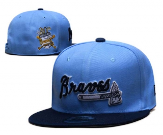 MLB Atlanta Braves New Era Blue Two Tone 30th Anniversary Sidepatch 9FIFTY Snapback Hat 2060