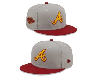 MLB Atlanta Braves New Era Gray Red 2011 All Star Game Sidepatch 9FIFTY Snapback Hat 2061