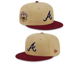 MLB Atlanta Braves New Era Vegas Gold Cardinal Inaugural Season 2017 Sidepatch 9FIFTY Snapback Hat 2065