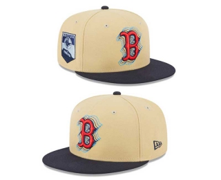 MLB Boston Red Sox New Era Cream Navy NWE Illusion Sidepatch 9FIFTY Snapback Hat 2064