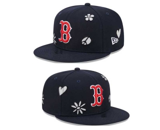 MLB Boston Red Sox New Era Navy Sunlight Pop 9FIFTY Snapback Hat 2068