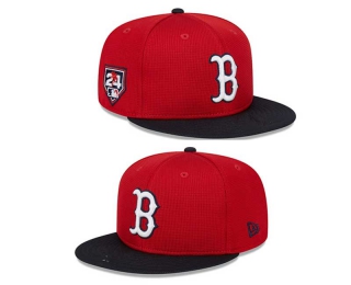 MLB Boston Red Sox New Era Red Black 2024 Spring Training 9FIFTY Snapback Hat 2069