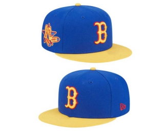 MLB Boston Red Sox New Era Royal Yellow Empire Sidepatch 9FIFTY Snapback Hat 2070