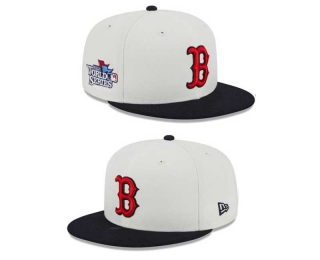 MLB Boston Red Sox New Era White Navy 2013 World Series Sidepatch 9FIFTY Snapback Hat 2071