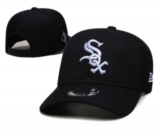 MLB Chicago White Sox New Era Black Sure Shot Sidepatch Low Profile 9FORTY Snapback Hat 2065