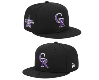 MLB Colorado Rockies New Era Black 2021 All Star Game Sidepatch 9FIFTY Snapback Hat 2015