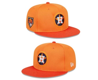 MLB Houston Astros New Era Orange 2024 Spring Training Sidepatch 9FIFTY Snapback Hat 2016