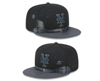 MLB New York Mets New Era Black Graphite Planetary 2023 9FIFTY Snapback Hat 2021