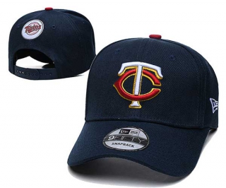 MLB Minnesota Twins New Era Navy Curved Brim Back Patch 9FIFTY Snapback Hat 2010