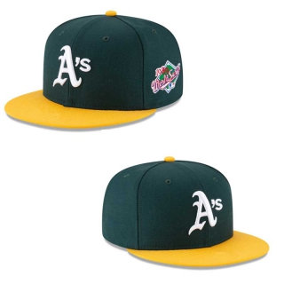 MLB Oakland Athletics New Era Green Gold 1989 World Series Sidepatch 9FIFTY Snapback Hat 2042