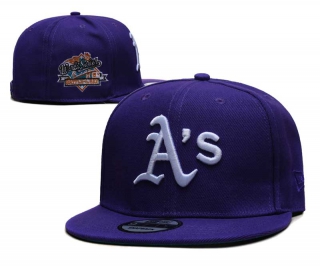 MLB Oakland Athletics New Era Purple 1989 World Series Sidepatch 9FIFTY Snapback Hat 2043