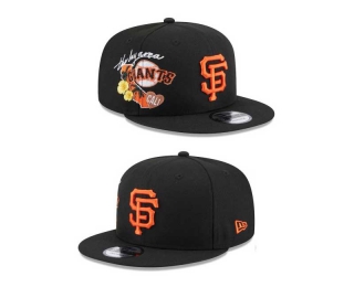 MLB San Francisco Giants New Era Black City Cluster 9FIFTY Snapback Hat 2031