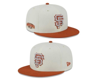 MLB San Francisco Giants New Era Cream Brown 2014 World Series Sidepatch 9FIFTY Snapback Hat 2033