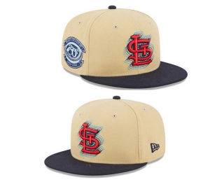 MLB St. Louis Cardinals New Era Cream Navy 30th Anniversary NWE Illusion Sidepatch 9FIFTY Snapback Hat 2030