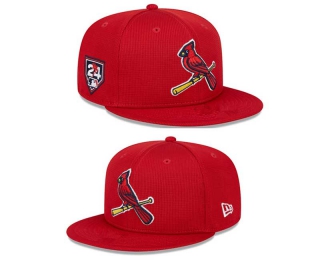 MLB St. Louis Cardinals New Era Red 2024 Spring Training Sidepatch 9FIFTY Snapback Hat 2032