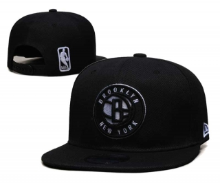 NBA Brooklyn Nets New Era Black Back Logo Embroidered 9FIFTY Snapback Hat 6013