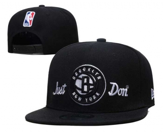 NBA Brooklyn Nets New Era x Just Don Black Back Logo Embroidered 9FIFTY Snapback Hat 6016