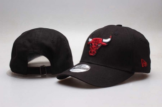 NBA Chicago Bulls New Era Curved Brim 9TWENTY Adjustable Cap Black 5008