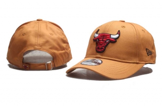 NBA Chicago Bulls New Era Curved Brim 9TWENTY Adjustable Cap Khaki 5009