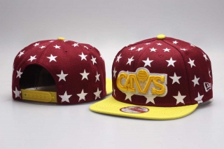 NBA Cleveland Cavaliers New Era Star 9FIFTY Snapback Cap Red Gold 5003