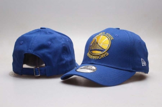 NBA Golden State Warriors New Era Curved Brim 9TWENTY Adjustable Cap Blue 5004