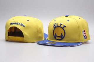 NBA Golden State Warriors Mitchell & Ness Sidepatch Adjustable Cap Gold Royal 5003