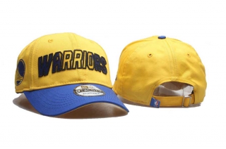 NBA Golden State Warriors New Era Wordmark Sidepatch Curved Brim 9TWENTY Adjustable Cap Gold Royal 5008