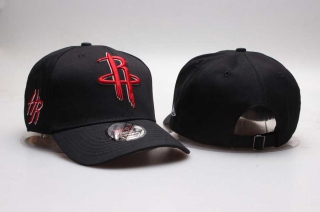 NBA Houston Rockets New Era Sidepatch Curved Brim 9TWENTY Adjustable Cap Black 5002