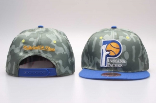 NBA Indiana Pacers Mitchell & Ness Adjustable Cap Camo Blue 5001