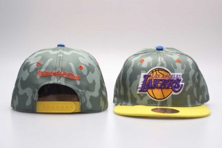 NBA Los Angeles Lakers Mitchell & Ness Adjustable Cap Camo Gold 5006