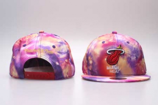 NBA Miami Heat Mitchell & Ness Galaxy Adjustable Cap 5005