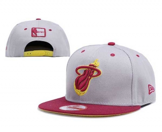 NBA Miami Heat New Era Hardwood Classics Back Patch 9FIFTY Snapback Cap Gray Red 5008