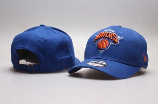 NBA New York Knicks New Era Curved Brim 9TWENTY Adjustable Cap Royal 5004