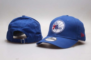 NBA Philadelphia 76ers New Era Curved Brim 9TWENTY Adjustable Cap Royal 5004