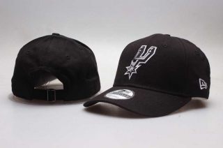 NBA San Antonio Spurs New Era Curved Brim 9TWENTY Adjustable Cap Black 5002