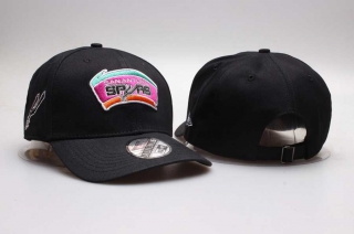 NBA San Antonio Spurs New Era Sidepatch Curved Brim 9TWENTY Adjustable Cap Black 5004