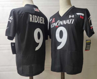 Men's NCAA College Cincinnati Bearcats #9 Desmond Ridder Football Under Armour Stitched Jersey Black