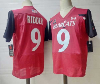 Men's NCAA College Cincinnati Bearcats #9 Desmond Ridder Football Under Armour Stitched Jersey Red