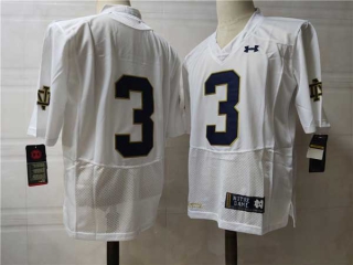 Men's NCAA College Notre Dame Fighting Irish #3 Joe Montana Football Under Armour Stitched Jersey White