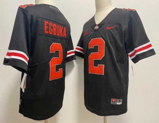 Men's NCAA College Ohio State Buckeyes #2 Emeka Egbuka Football Nike Stitched Jersey Black (1)