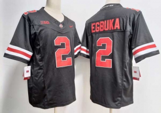 Men's NCAA College Ohio State Buckeyes #2 Emeka Egbuka Football Nike Stitched Jersey Black (2)