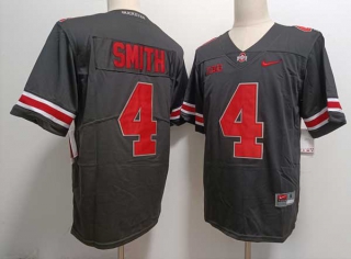 Men's NCAA College Ohio State Buckeyes #4 Jeremiah Smith Football Nike Stitched Jersey Black