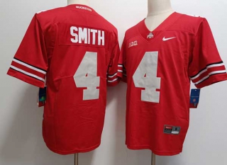 Men's NCAA College Ohio State Buckeyes #4 Jeremiah Smith Football Nike Stitched Jersey Red