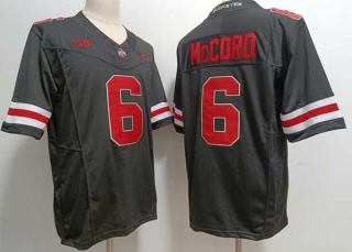 Men's NCAA College Ohio State Buckeyes #6 Kyle McCord Football Nike Stitched Jersey Black